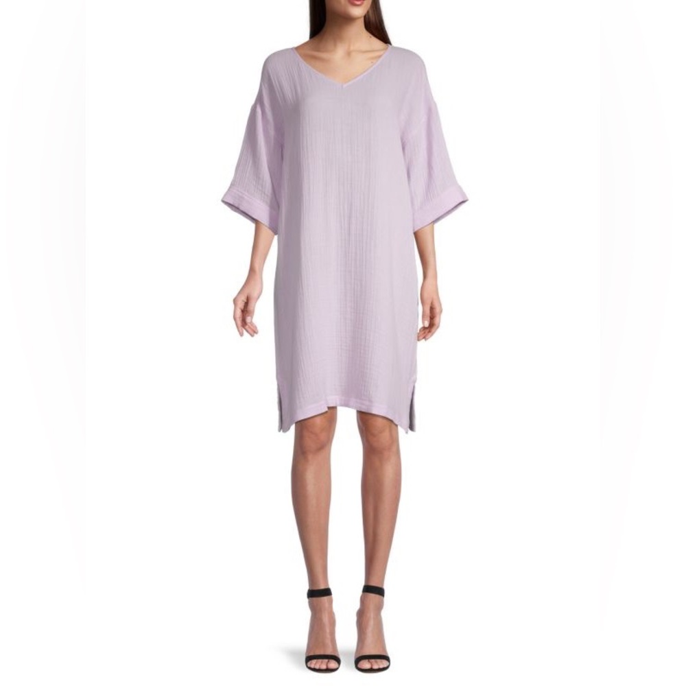 Eileen Fisher Organic Cotton Gauze Dress